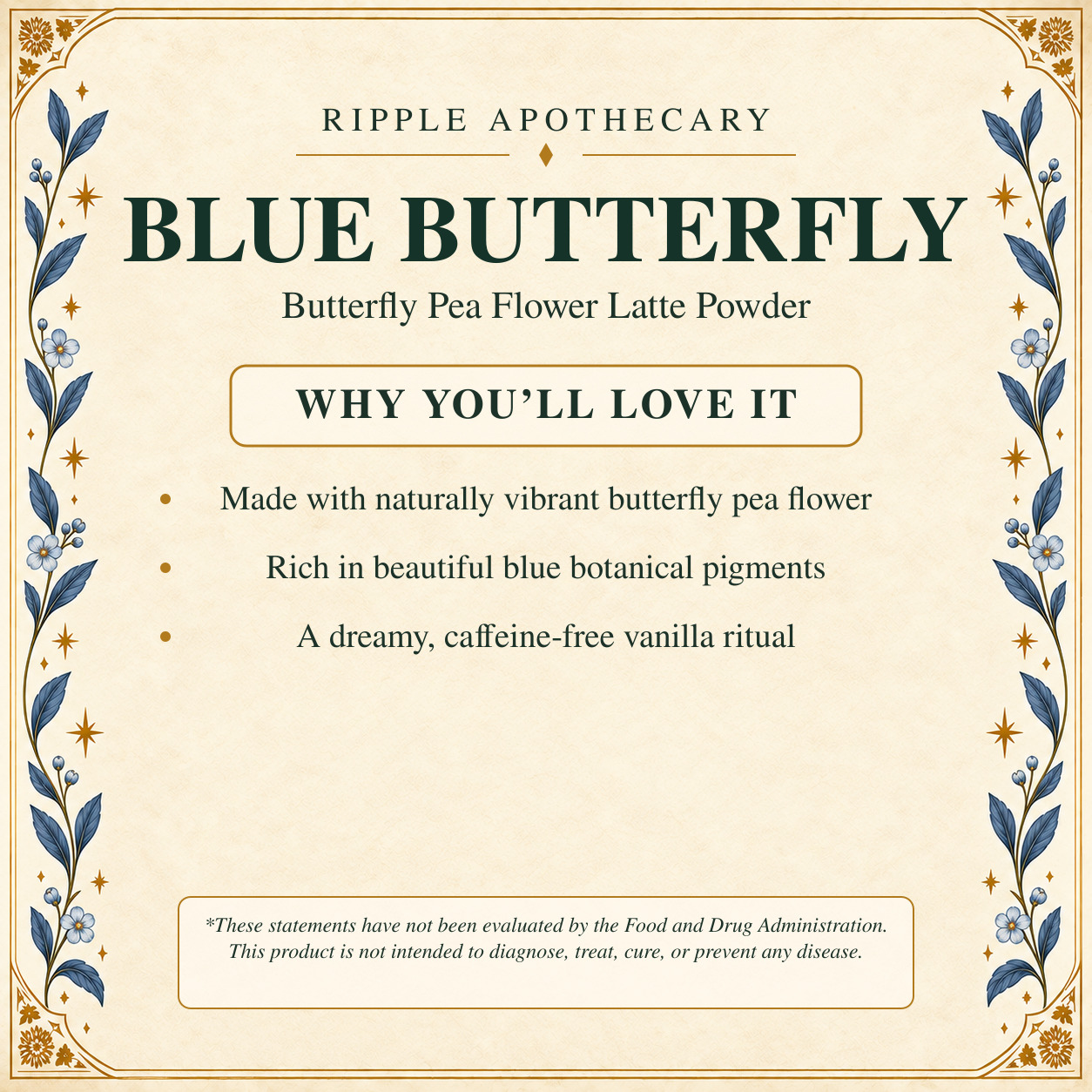 BLUE BUTTERFLY benefits