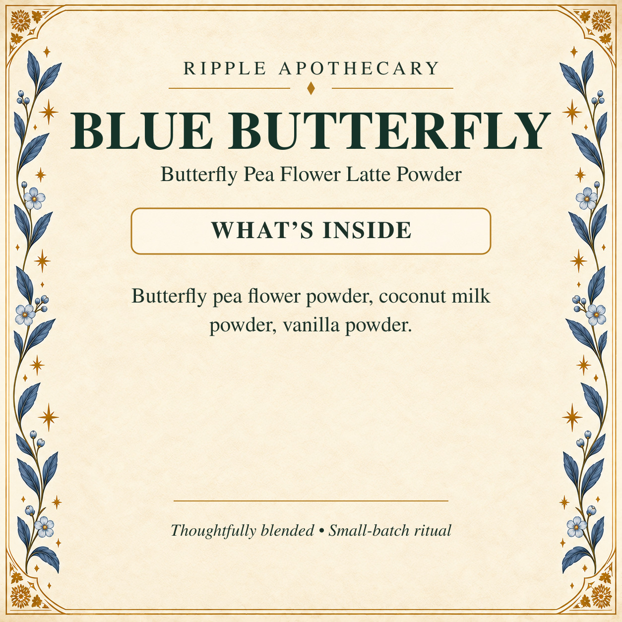 BLUE BUTTERFLY ingredients