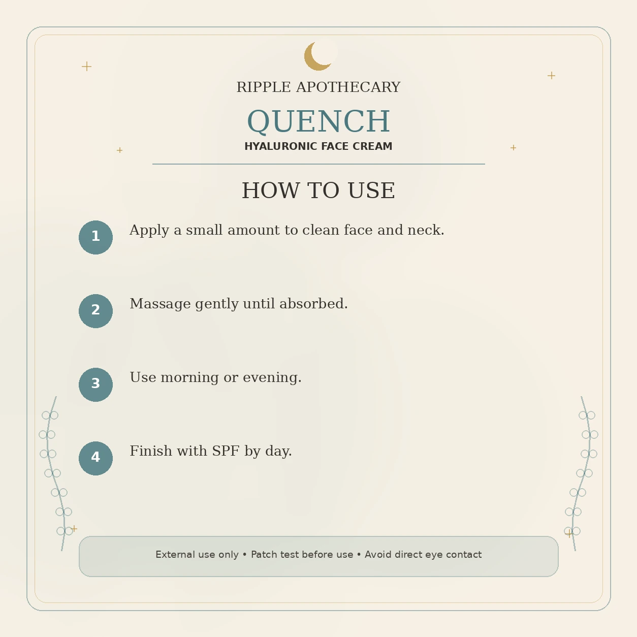 QUENCH how to use