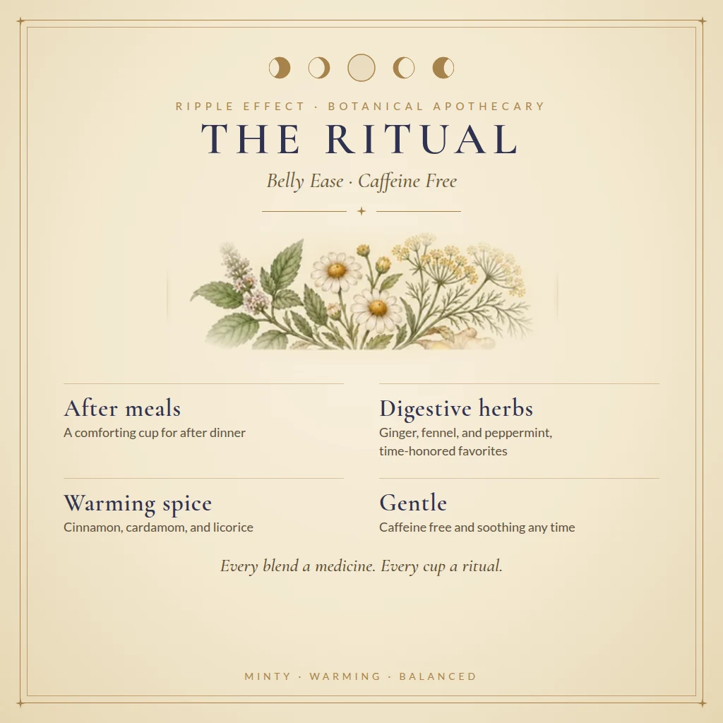 Belly Ease tea ritual and benefits