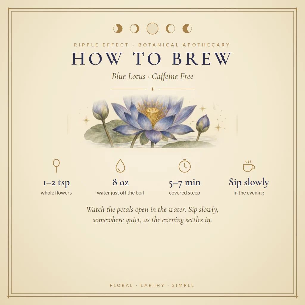 How to brew Blue Lotus tea