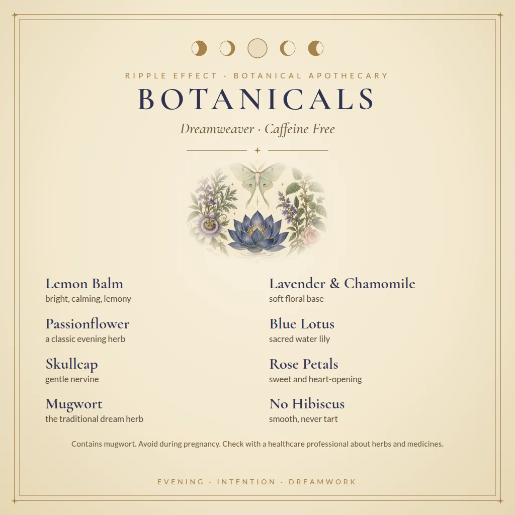 Dreamweaver tea botanicals
