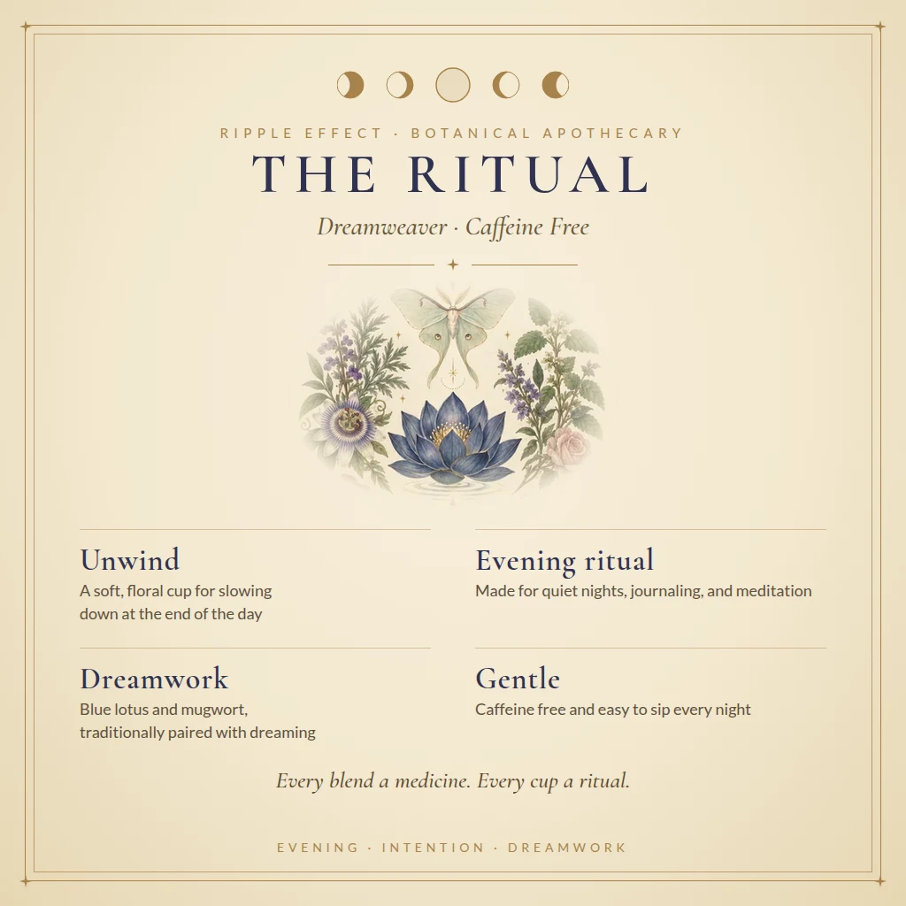 Dreamweaver tea ritual and benefits