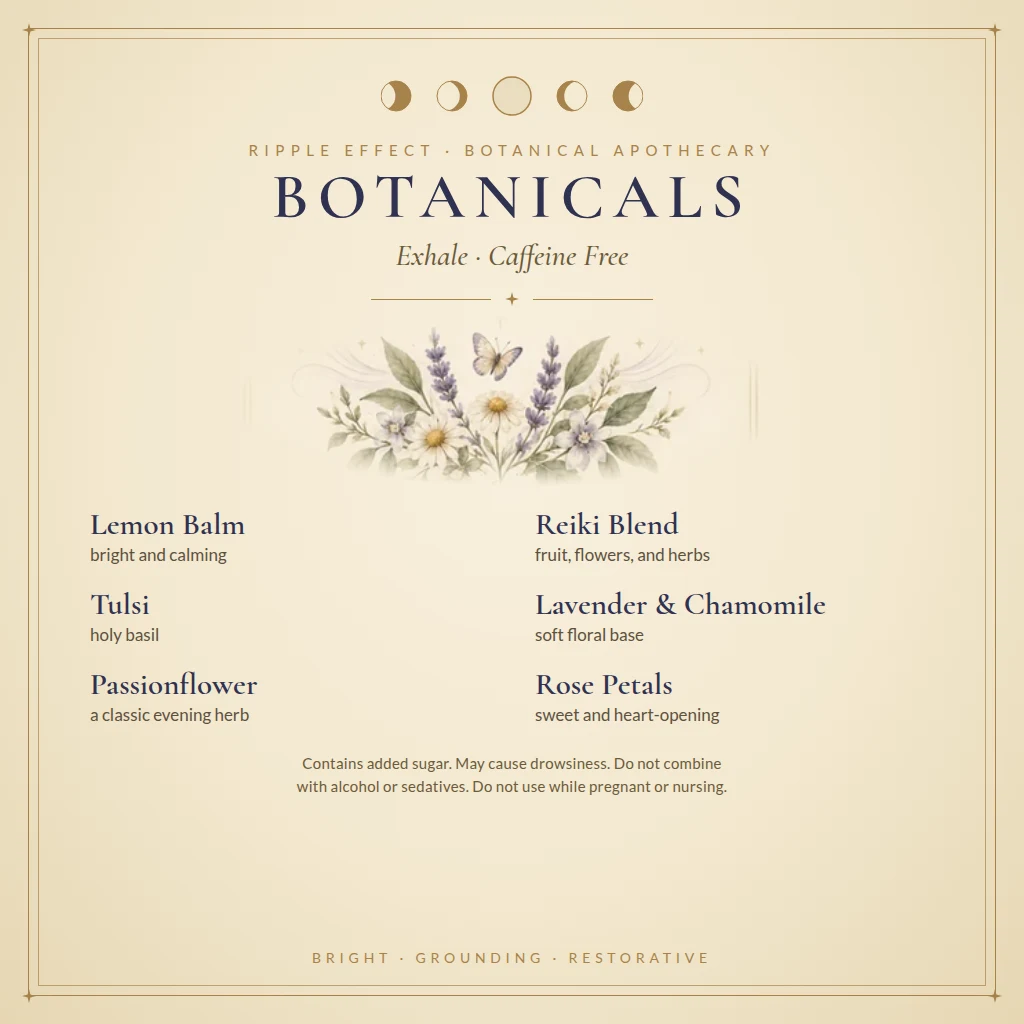 Exhale tea botanicals