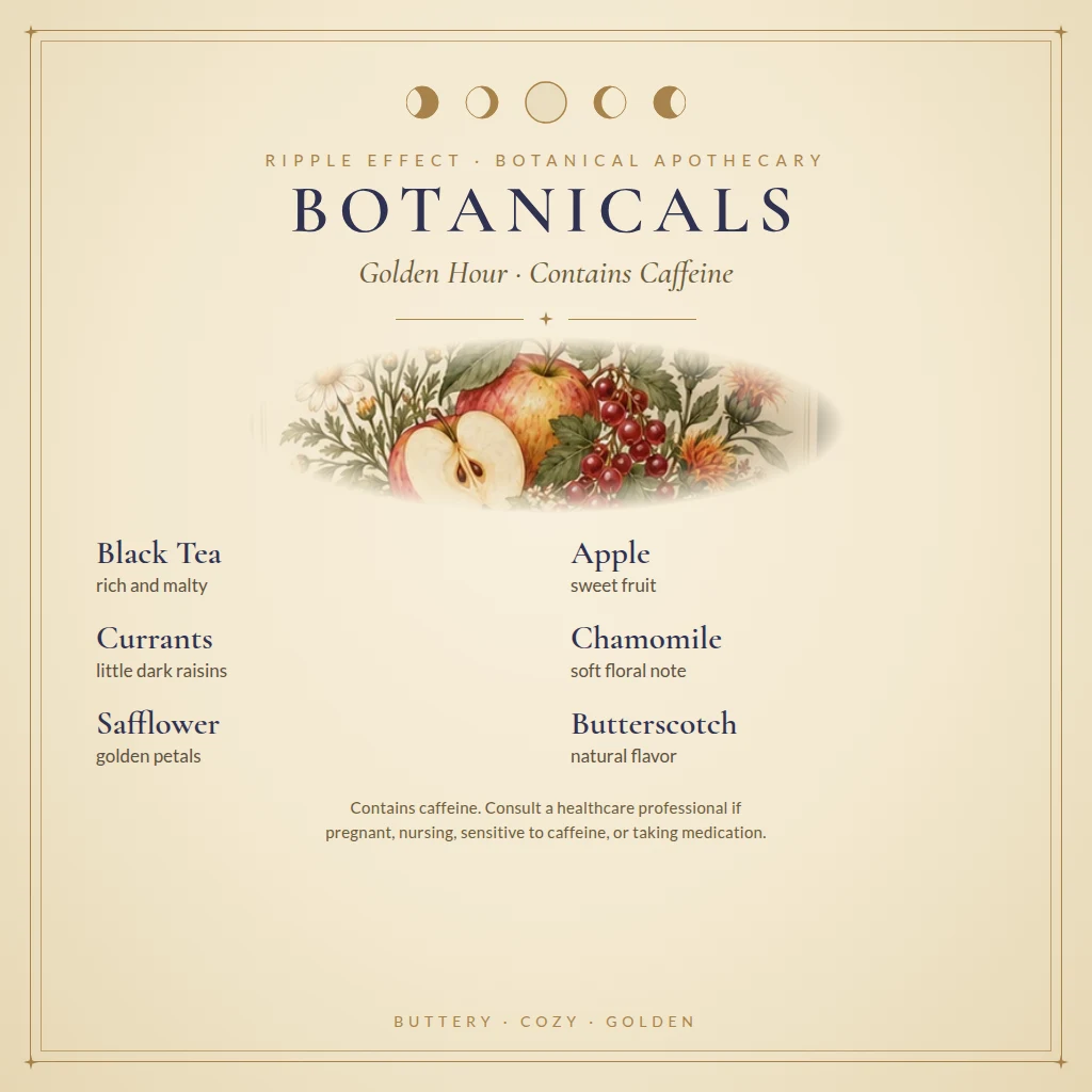 Golden Hour tea botanicals