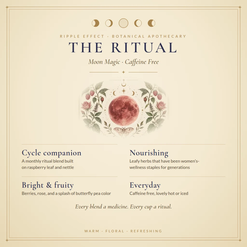 Moon Magic tea ritual and benefits